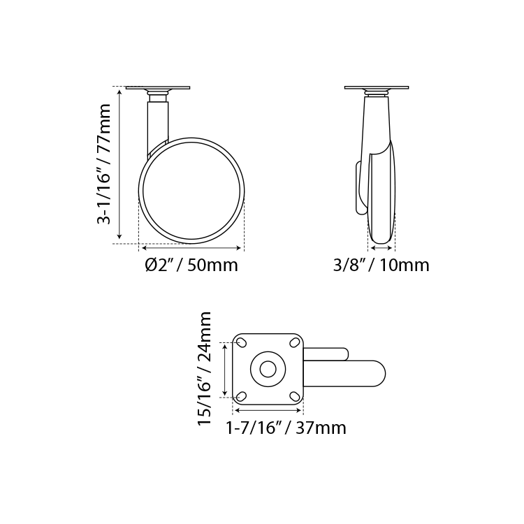 RODAJA CON PLACA GIRATORIA MOD. RP82