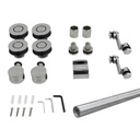 KIT DE SISTEMA DESLIZABLE PARA BAÑO SERIE &quot;MIAMI 2&quot; - ACERO INOXIDABLE - CROMO - MOD. KIT-SLDF-009PS