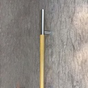 MANILLÓN TIPO H MOLETEADO - SATÍN/ LATÓN SATINADO - 50&quot; - MODULAR - ACERO INOXIDABLE 304 - MOD. L22 (SET)