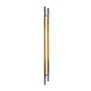 MANILLÓN TIPO H MOLETEADO - SATÍN/ LATÓN SATINADO - 50&quot; - MODULAR - ACERO INOXIDABLE 304 - MOD. L22 (SET)