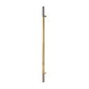 MANILLÓN TIPO H MOLETEADO - SATÍN/ LATÓN SATINADO - 50&quot; - MODULAR - ACERO INOXIDABLE 304 - MOD. L22 (SET)