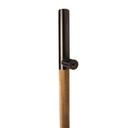 MANILLÓN TIPO H MOLETEADO - NEGRO - 50&quot; - MODULAR - ACERO INOXIDABLE 304 - MOD. L22 (SET)