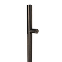 MANILLÓN TIPO H MOLETEADO - GRIS PLOMO - LONGITUD 50&quot; - MODULAR - ACERO INOXIDABLE 304 - MOD. L22 (SET)