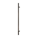 MANILLÓN TIPO H MOLETEADO - GRIS PLOMO - LONGITUD 50&quot; - MODULAR - ACERO INOXIDABLE 304 - MOD. L22 (SET)