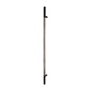 MANILLÓN TIPO H MOLETEADO - NEGRO/ACERO INOXIDABLE - LONGITUD 50&quot; - MODULAR - ACERO INOXIDABLE 304 - MOD. L22 (SET)