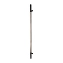 MANILLÓN TIPO H MOLETEADO - NEGRO/ACERO INOXIDABLE - LONGITUD 50&quot; - MODULAR - ACERO INOXIDABLE 304 - MOD. L22 (SET)