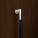 MANILLON L32 MOLETEADO (D32x1110mm) ACERO INOX (L)/NEGRO (TUBO) SET