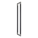 MANILLON L32 MOLETEADO (D32x1110mm) ACERO INOX (L)/NEGRO (TUBO) SET