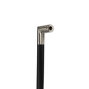 MANILLON L32 MOLETEADO (D32x1110mm) ACERO INOX (L)/NEGRO (TUBO) SET
