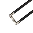 MANILLON L32 MOLETEADO (D32x1110mm) ACERO INOX (L)/NEGRO (TUBO) SET