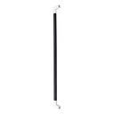 MANILLON L32 MOLETEADO (D32x1110mm) INOX BLANCO (L)/NEGRO (TUBO) SET