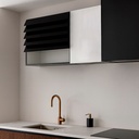 GABINETE PARA COCINA COLOR NEGRO CON SENSOR TACTIL