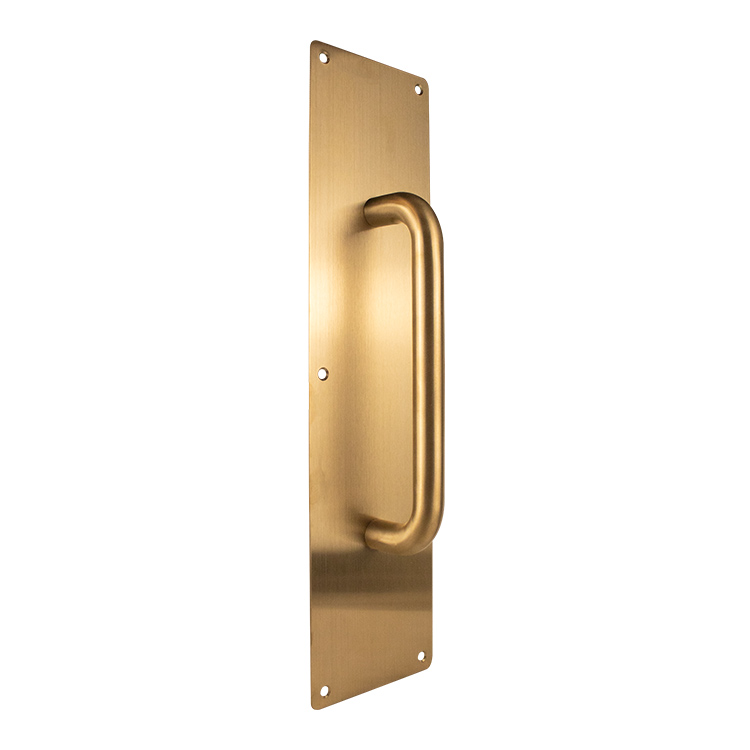 PLACA DE EMPUJE CON JALADERA (400×100mm) - ACERO INOXIDABLE 304 - MOD. PJ107400