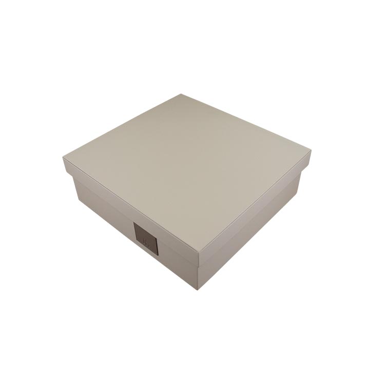 CAJA DE ALMACENAMIENTO GRIS (MDF+CUERO DE MICROFIBRA) - Mod. C3220