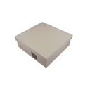 CAJA DE ALMACENAMIENTO GRIS (MDF+CUERO DE MICROFIBRA) - Mod. C3220