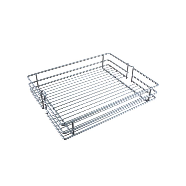 ORGANIZADOR EXTRAIBLE GRIS DE CIERRE SUAVE CON 6 CANASTILLAS 350*480*(1650-1850mm) - MOD.OCB7040