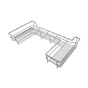 CANASTILLA PARA COCINA DESLIZABLE GRIS OSBCURO (900MM) - MOD. OCB3107