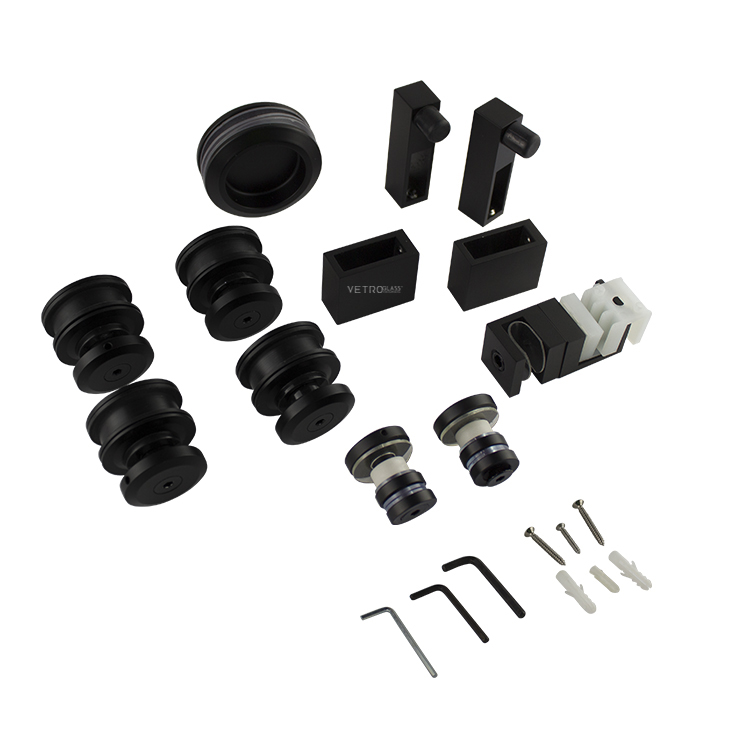 KIT PARA BAÑO CORREDIZO (1 SISTEMA DESLIZABLE CY-103, 1 JALADERA EMBUTIR HD-822, 3 CONECTORES VTR-871S) - MOD. KIT2