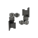 SISTEMA TELESCOPICO P/4 PUERTAS PERFIL ALUMINIO 820-1200MM + 4 RIELES DE ALUMINIO + 1 ACC