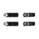 SISTEMA DESLIZABLE P/4 PUERTAS DE ALUMINIO CORREDIZAS (500MM) DOBLE CIERRE SUAVE - MOD. MOV-930C4