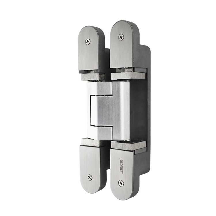 BISAGRA INVISIBLE 200MM 3D JAKO PIEZA ACERO INOX (120KG X 2PZ) - MOD. WBC200