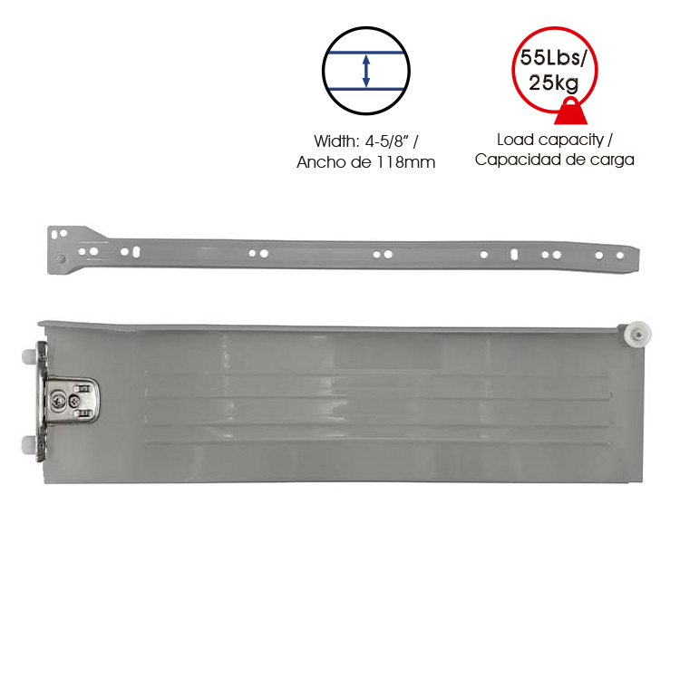 CORREDERA PARA COCINA METALBOX H118MM MOD. 13E