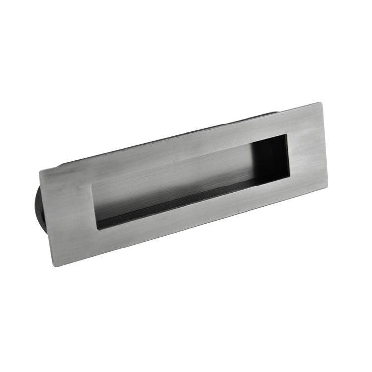 JALADERA DE EMBUTIR ACERO INOXIDABLE / PLÁSTICO NEGRO - MOD. WFH117
