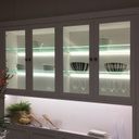 CANAL CON LUZ LED PARA ENTREPAÑOS DE CRISTAL / ACRÍLICO LJ03002