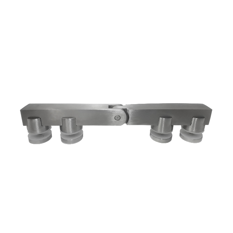 BISAGRA CRISTAL-CRISTAL A 180° / SOPORTE CUADRADO