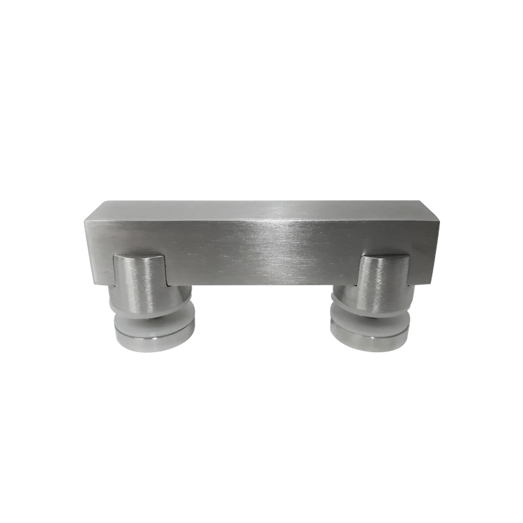 CONECTOR CRISTAL-CRISTAL A 180º / SOPORTE CUADRADO