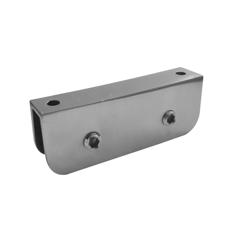 CLIP CONECTOR PLANO DE 180º CRISTAL-CRISTAL A PRESIÓN