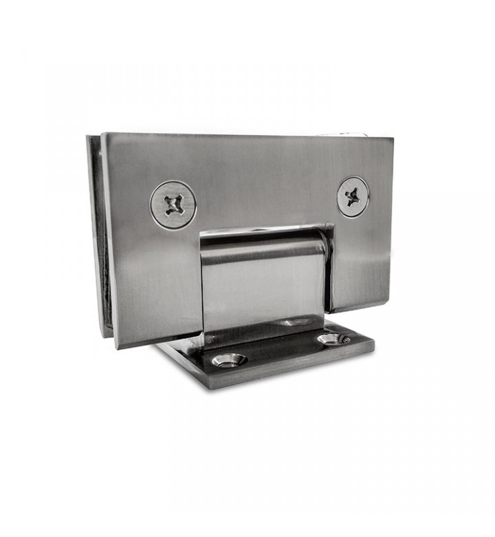 BISAGRA USO RUDO MURO-CRISTAL 90°° CON BASE CORTA