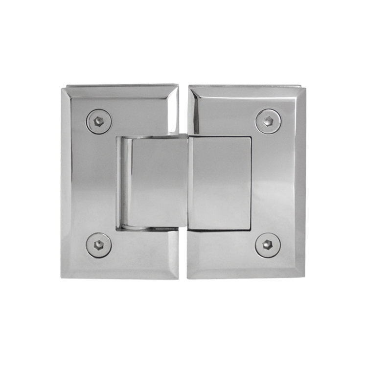 BISAGRA BISELADA CRISTAL-CRISTAL A 180°