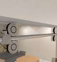 SISTEMA DESLIZABLE PARA BAÑO SERIE &quot;MIAMI 2&quot; - ACERO INOXIDABLE - MOD. SLDF-009