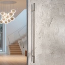 MANILLÓN TIPO H  MOLETEADO - SATÍN - LONGITUD 50" - MODULAR - ACERO INOXIDABLE 304 - MOD. L22 (SET)