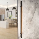 MANILLÓN TIPO H MOLETEADO - GRIS PLOMO / COBRE  - 50" - MODULAR - ACERO INOXIDABLE 304 - MOD. L22 (SET)