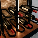 CAVA DE VINO CON LUZ LED INTEGRADA (SOPORTES OVALADOS) - MOD.VAC-5016