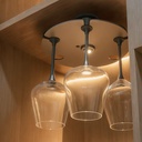 SOPORTE GIRATORIO PARA COPAS DE VIDRIO (80X260mm) - MOD.VAC-5028