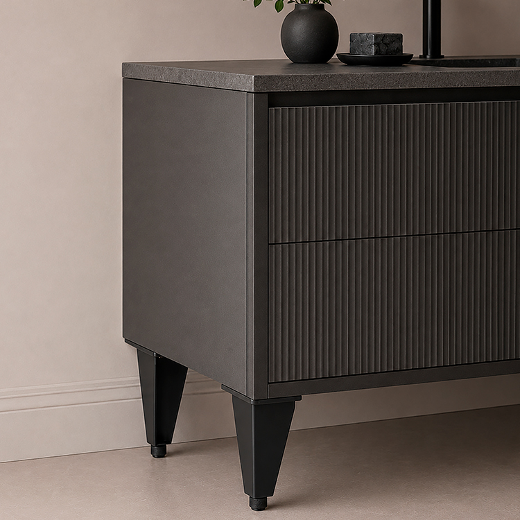 PATA CUADRADA PARA MUEBLE DE ALUMINIO - MOD. G108