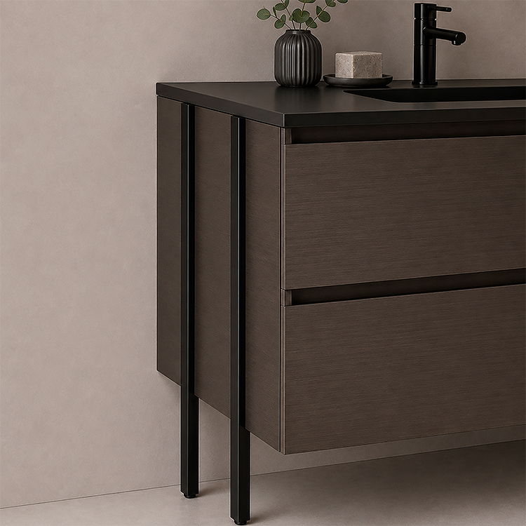 PATA BALDI PARA MUEBLE DE BAÑO 810MM ALUMINIO - MOD. G115