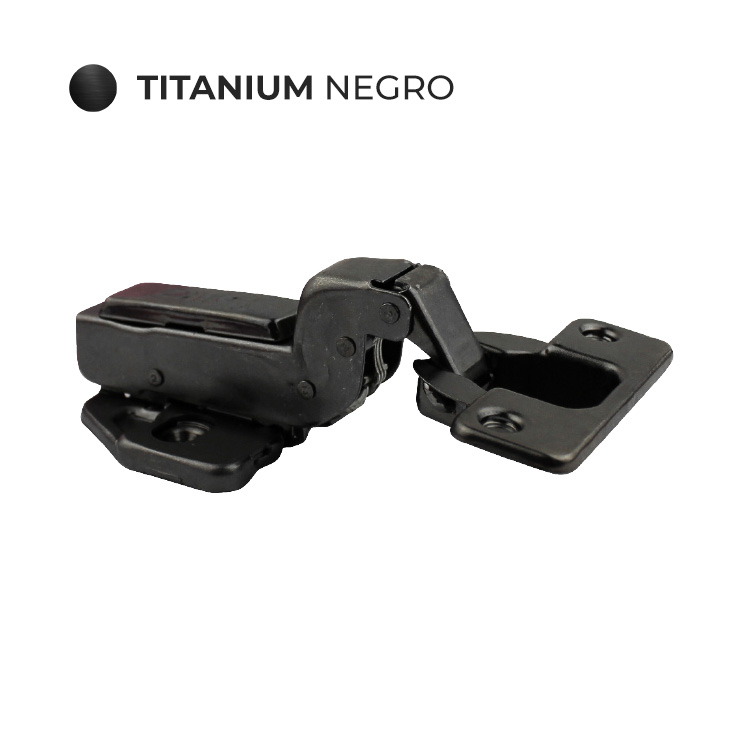 BISAGRA BIDIMENSIONAL 35mm CIERRE SUAVE TITANIO (PAR) MOD.610-TLCL