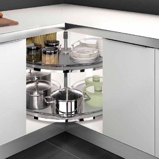 [102071] ORGANIZADOR DE COCINA LAZY SUSAN 360º DE PUERTA PLEGABLE OCULTA MOD. 102071